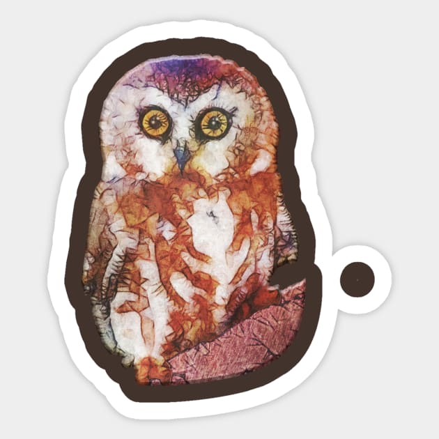 cute owl Sticker by Ancello